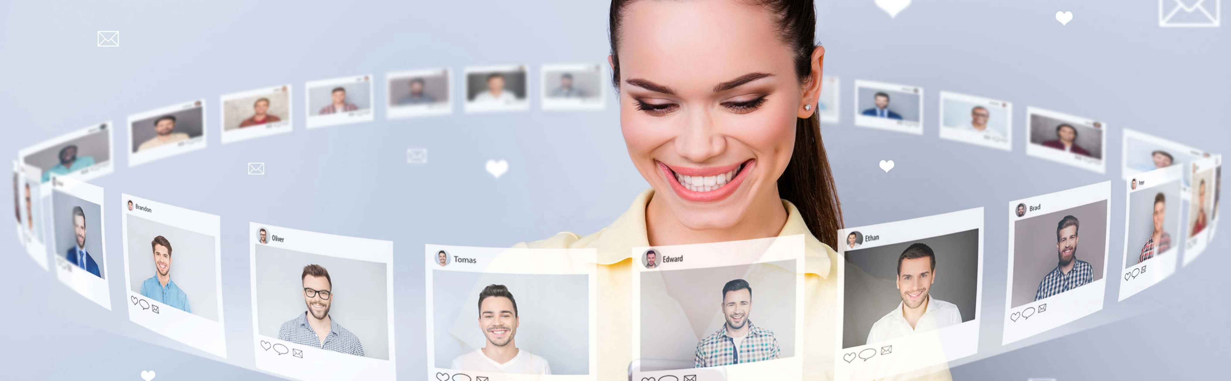 A young woman deciding on a client avatar image.