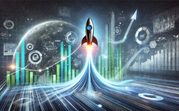 Sales and Marketing separated by a divide, with the tools of the trade scattered about - a conceptual image.